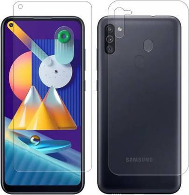 PR SMART Front and Back Tempered Glass for Samsung Galaxy M11(Pack of 2)