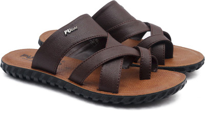 asian Men Sandals(Brown, Brown , 8)