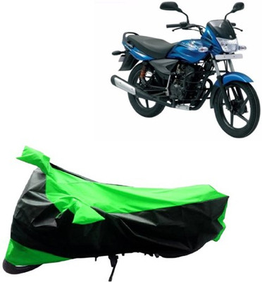 Motan Two Wheeler Cover for Bajaj(Platina 100 DTS-i, Green)