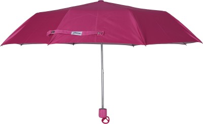 ORANGE 3 Fold Mono French Rose Pink Manual Opening Umbrella(Pink)