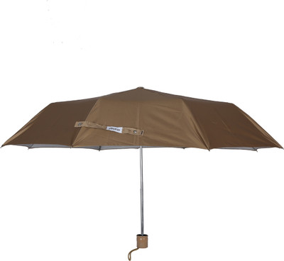 ORANGE 3 Fold MonoUmbrella Brown Manual Opening Umbrella(Brown)