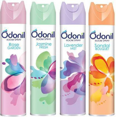 Odonil Lavender, Jasmine, Rose, Sandal Spray  (4 X 150 Ml) For Rs. 367 @ 67 %