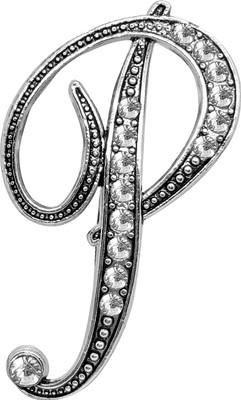 FURE P Initial Brooch(Silver)