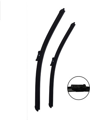 LAKSHMINARAYAN SALES front wiper blades Windshield Wiper(50 cm, Passenger And Driver Side Wipers, Pack of: 2)