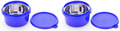 Signoraware Steel Utility Container  - 700 ml(Pack of 2, Violet)