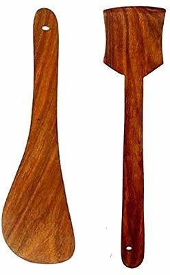 ARTANDCRAFTINDIA WSAACIC-03 Wooden Spatula(Pack of 2)