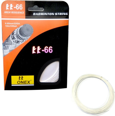 ONEX 2 Pieces 0.68 +/- 0.02 mm String 0.02 Badminton String - 10.3 m(White)
