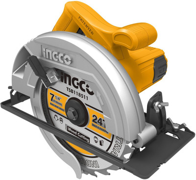 INGCO CS18518 1200W Powerful Circular saw With 1pcs 185mm blade & Carbon Brush Handheld Tile Cutter(1400 W)