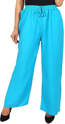 PINOVO Relaxed Women Light Blue Trousers