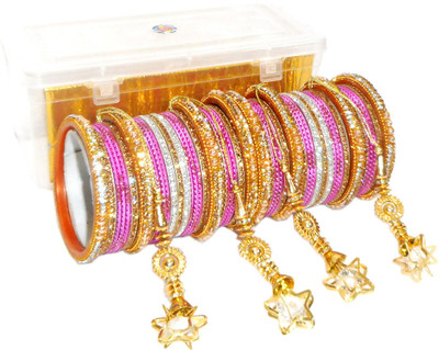 PRETTY GEMS Metal Zircon Bangle Set(Pack of 50)