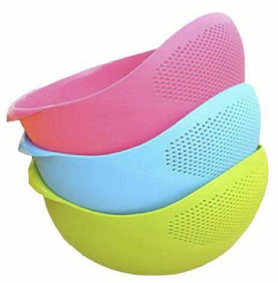 Rexmon Collapsible Strainer(Multicolor Pack of 3)