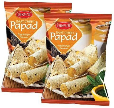 Bikaji Papad Baat Cheet , (400 gm x 2) Masala Papad (Pack of 2)(2 nos)
