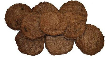 CHINKARA Original Cow Dung Cake Organic Gobar Ka Upla / Kanda for Hawan, Pujan & Religious Purpose (Round, 5 Inches) (Pack of 12)