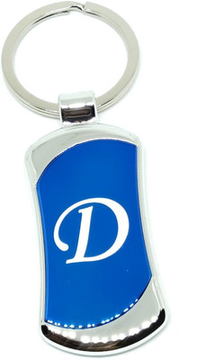 Arkanum ARK1177 Cute Fancy D Alphabet Name Metal Blue Keyring Key Chain