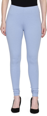 SPIFFY Churidar  Western Wear Legging(Light Blue, Solid)