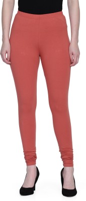 SPIFFY Churidar  Western Wear Legging(Pink, Solid)