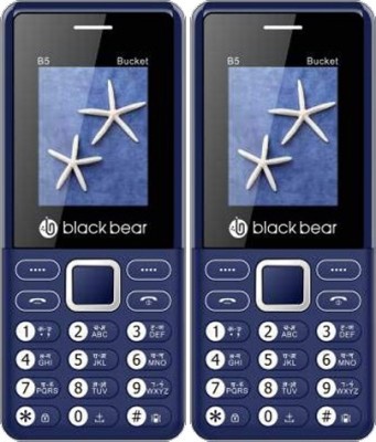 BlackBear B5 Bucket Combo of Two Mobiles(White Blue & White Blue)