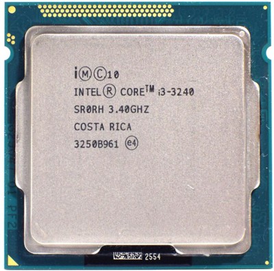 Intel i3 (3240) 3rd Gen Processor for H61 Chipset Motherboards & LGA Socket Type 1155 3.4 GHz LGA 1155 Socket 2 Cores Desktop Processor(Silver)