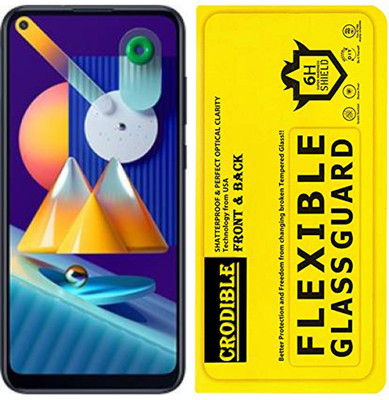 CRodible Front and Back Screen Guard for Samsung Galaxy M11(Pack of 1)