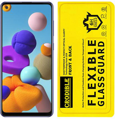 CRodible Front and Back Screen Guard for Samsung Galaxy A21s(Pack of 1)
