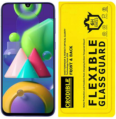 CRodible Front and Back Screen Guard for Samsung Galaxy M21(Pack of 1)