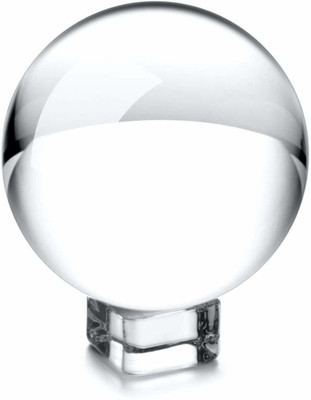 Zuperia 80 mm K9 Crystal Ball and Stand for Creative, DSLR and Mobile Photography Decorative Showpiece  -  8 cm(Crystal, Clear)
