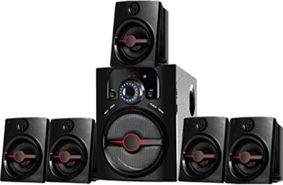 I Kall Home Audio Speaker with USB Port and Aux Cable 20 W Bluetooth Home Theatre(Black, 5.1 Channel)