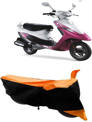 Motan Two Wheeler Cover for TVS(Scooty Pep+, Orange)