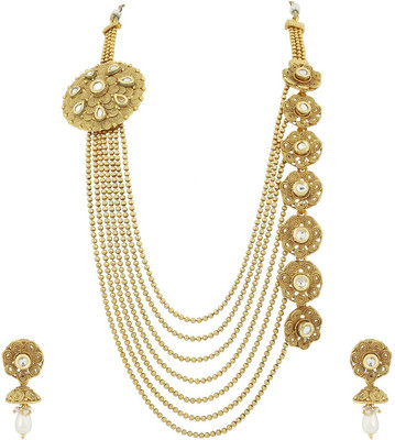 Sukkhi Alloy Gold-plated Gold Jewellery Set(Pack of 1)