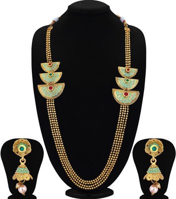 Sukkhi Alloy Gold-plated Gold Jewellery Set(Pack of 1)