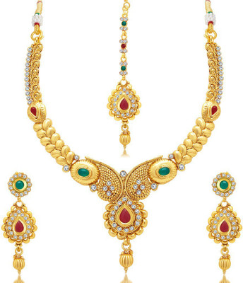 Sukkhi Alloy Gold-plated Multicolor Jewellery Set(Pack of 1)