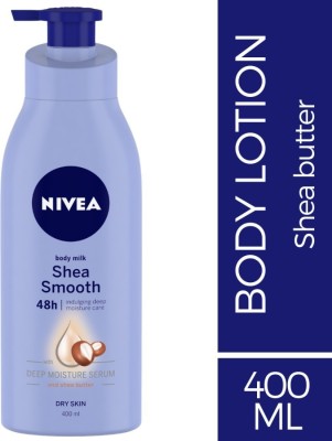 NIVEA Body Lotion for Dry Skin, Shea Smooth, with Shea Butter, For Men & Women(400 ml)
