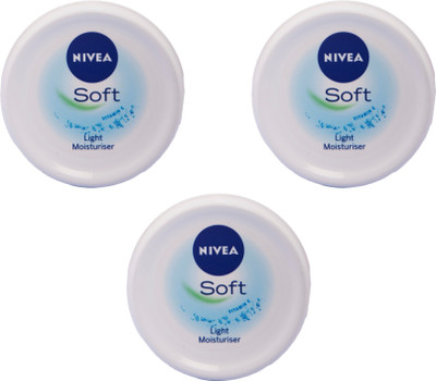 NIVEA Soft creme pack of 3(50 ml)