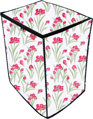 JM Homefurnishings Semi-Automatic Washing Machine  Cover(Width: 83 cm, Milano Red, Grey Nurse)