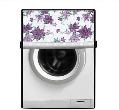JM Homefurnishings Front Loading Washing Machine  Cover(Width: 71 cm, Fuscous Gray, Abbey)