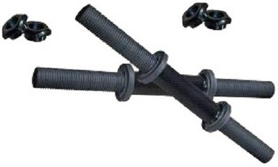 FOOTFIX Fiber Grip Dumbbell Rods with PVC nut, 14 Inches, 1 Pair Weight Lifting Bar