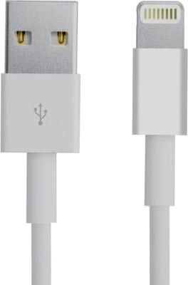 WRADER Lightning Cable 2 A 1 m iphone Fast Charging Lightning Port Cable for IPads, IPod, IPhone 10 / XR/Xs/Xs Max/X / 8/8 Plus / 7/7 Plus / 8/8 Plus / 7/7 Plus and All Other Models(Compatible with Iphone, Ipad, Ipod, iOS, White, One Cable)