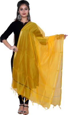 SHREEMAA CREATIONS Cotton Blend Solid Women Dupatta