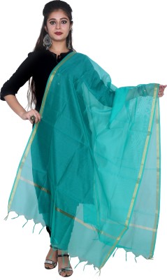 SHREEMAA CREATIONS Cotton Blend Solid Women Dupatta