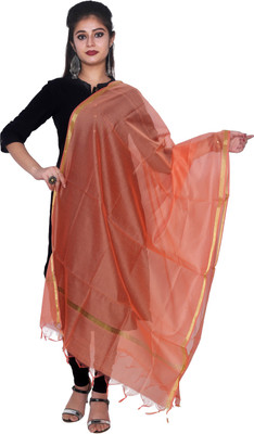 SHREEMAA CREATIONS Cotton Blend Solid Women Dupatta