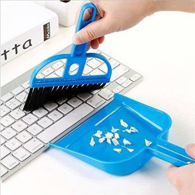Shyam Kripa Convenient and practical it is used for ordinary cleanup especially for cleaning up the corner and gap, it is easy to use. Novicz mini dust pan computer laptop tv shelves cleaning brush kitchen car desk broom. Plastic Dustpan(Blue)