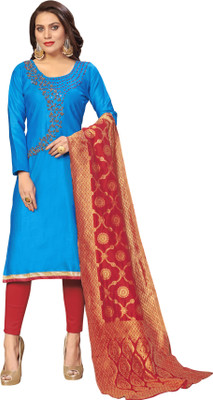 Kimisha Cotton Blend Embellished Salwar Suit Material
