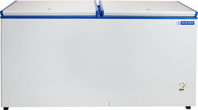 Blue Star 484 L Double Door Standard Deep Freezer(White, Blue,...
