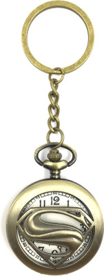 Good Goody Superman Antique Pocket Watch Utility Keyring/Jewellery Key Chain