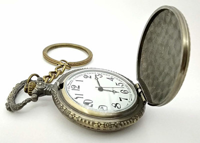 Vishu ENT Antique Beautiful Designer Pocket Watch Vintage Clock Metallic Keychain/Key Chain Key Chain