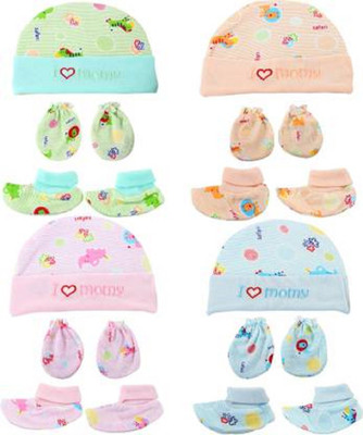 kiyo Baby Boys & Baby Girls Casual Cap Bootie, Mitten(multicolor)