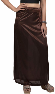 YMS BROWNSTRAIGHTFIT Lycra Blend Petticoat(Large)