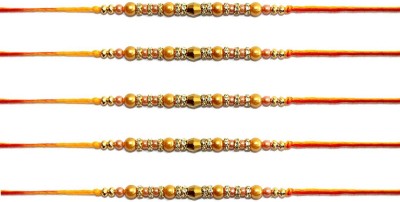 Vihaan Fashions Designer 5BR115 Mauli Thread Rakhi  Set(5 Rakhi)