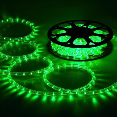 Balaji Light 300 LEDs 5 m Green Steady String Rice Lights(Pack of 1)