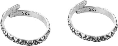 jsaj Toe ring Chutki bichiya 925 Sterling silver self design band toering For womens comfortable durable Silver Sterling Silver Plated Toe Ring